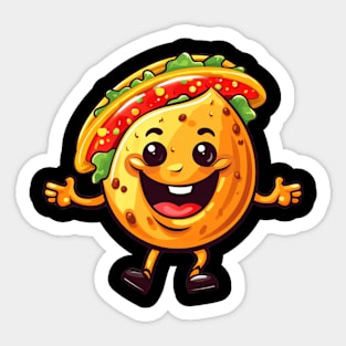 kawaii Taco T-Shirt cute potatofood funny Sticker